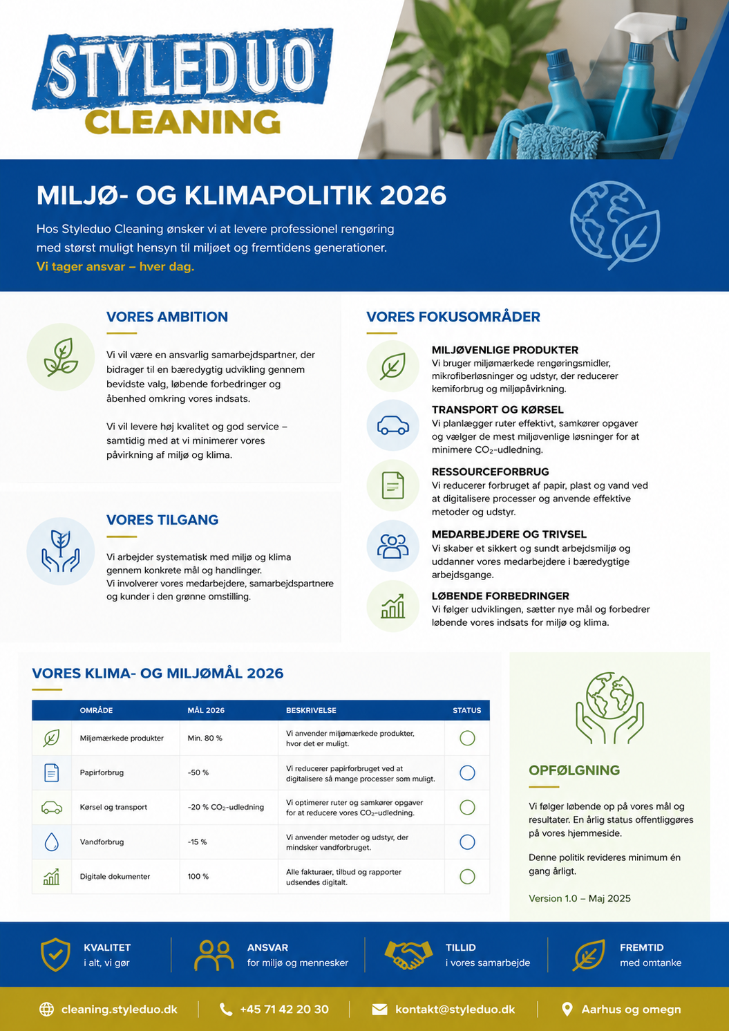 Styleduo Cleaning Miljø- og Klimapolitik 2026