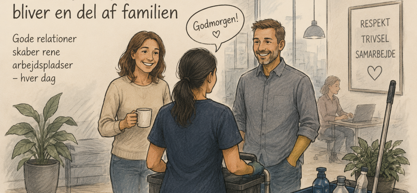 Når rengøringspersonalet bliver en del af familien