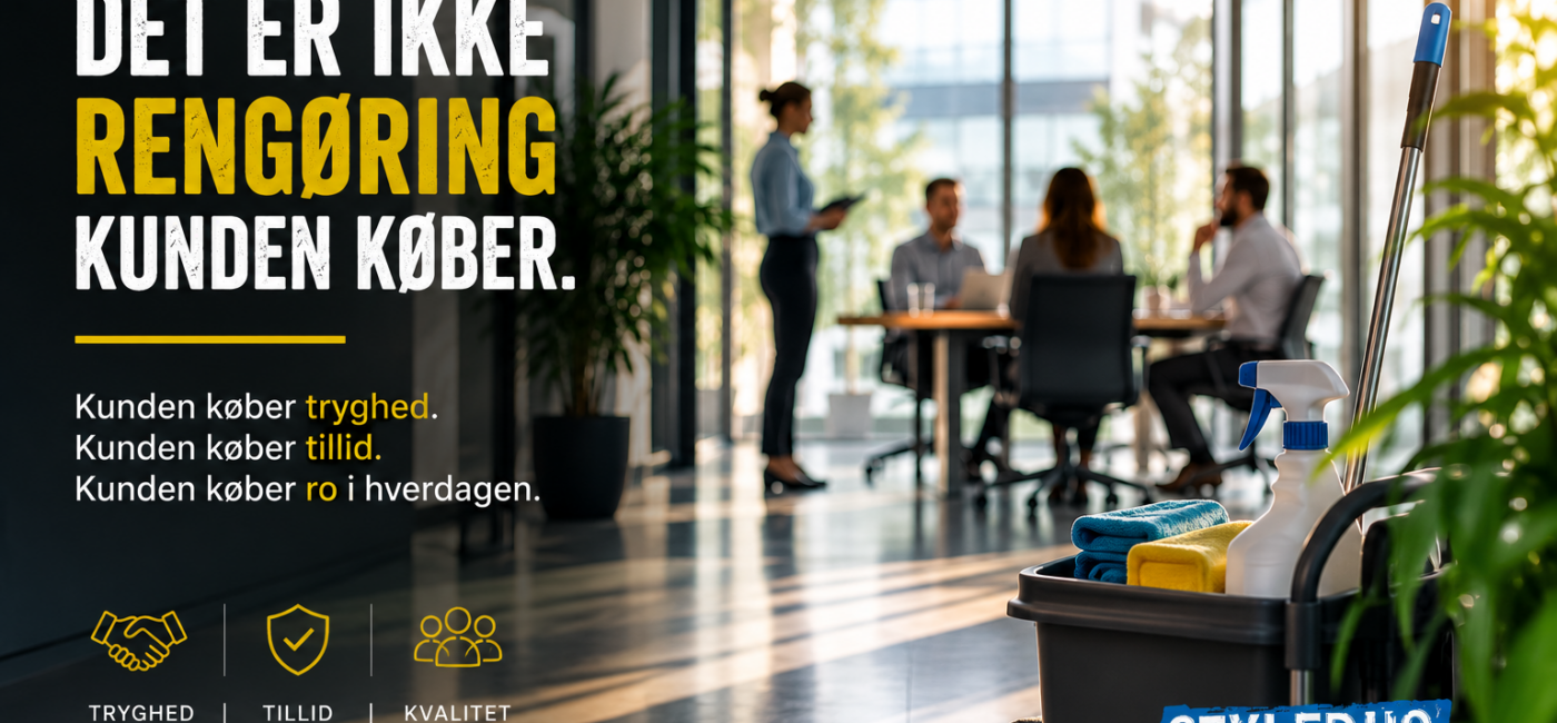 Det er ikke rengøring, kunden køber.