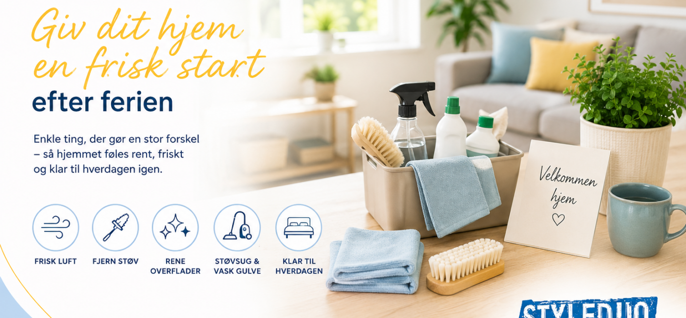 Ferie-reset: Giv dit hjem en frisk start efter ferien