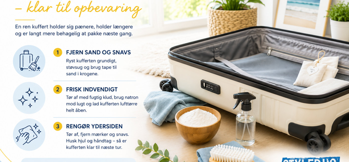 Sommerferien er slut – har du husket at rengøre kufferten?