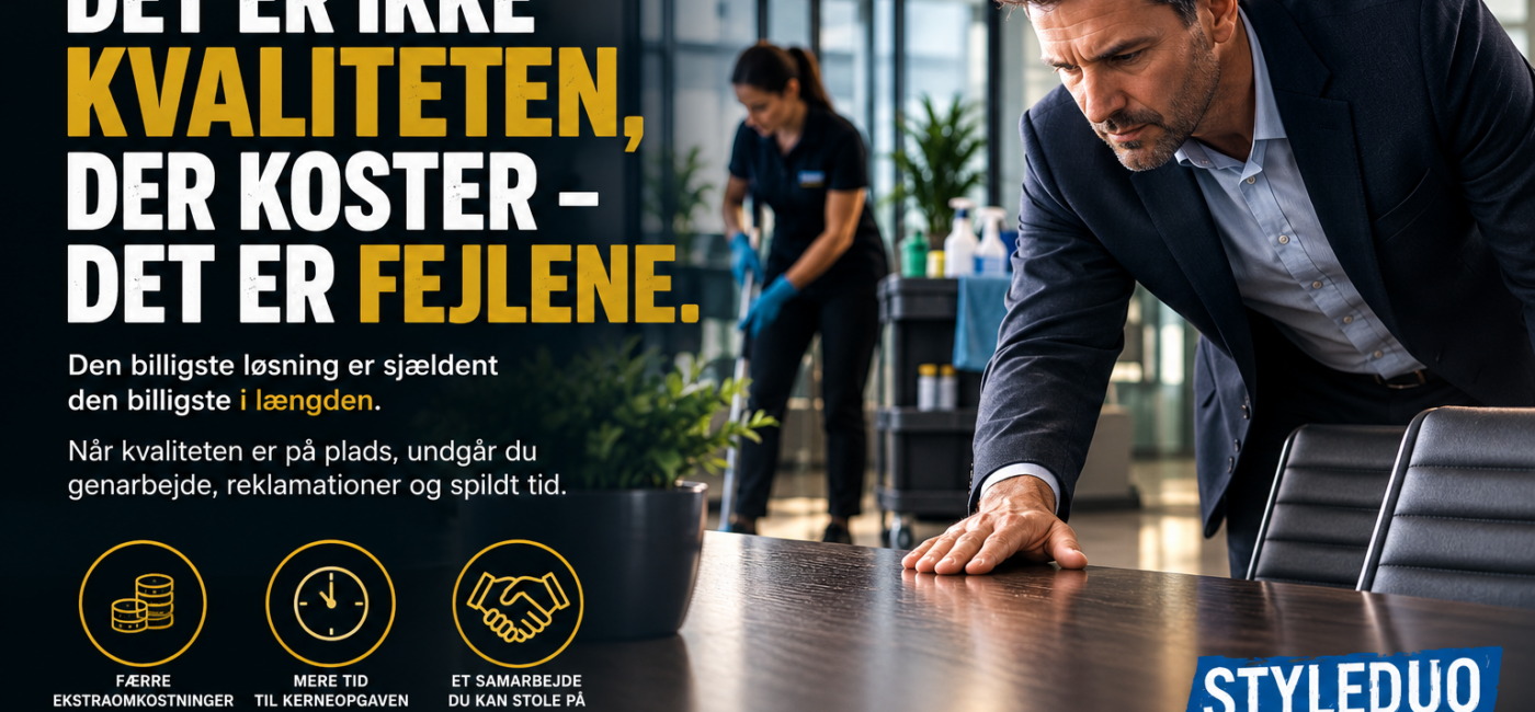 Det er ikke kvaliteten, der koster – det er fejlene