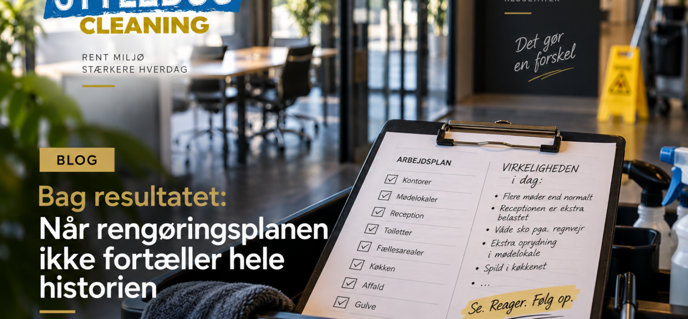 Bag resultatet: Når rengøringsplanen ikke fortæller hele historien