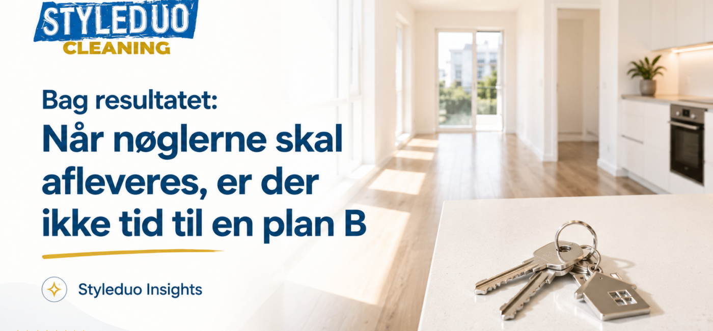 Bag resultatet: Når nøglerne skal afleveres, er der ikke tid til en plan B
