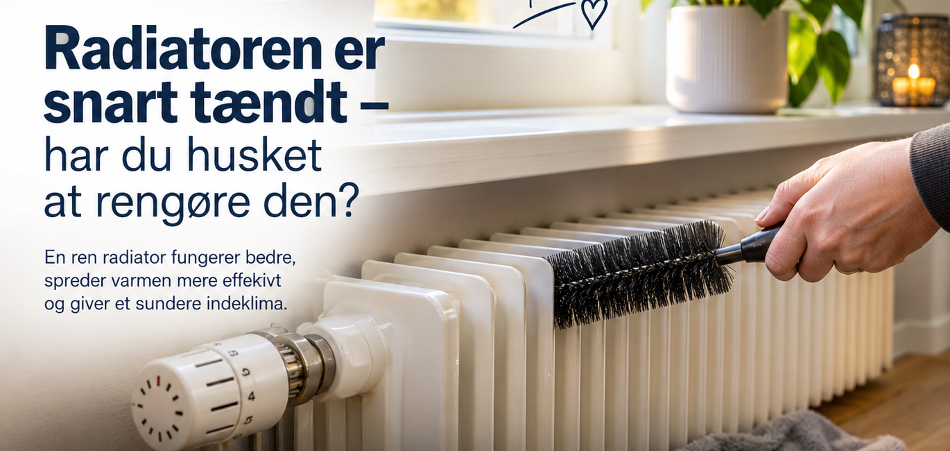 Radiatoren er snart tændt – har du husket at rengøre den?